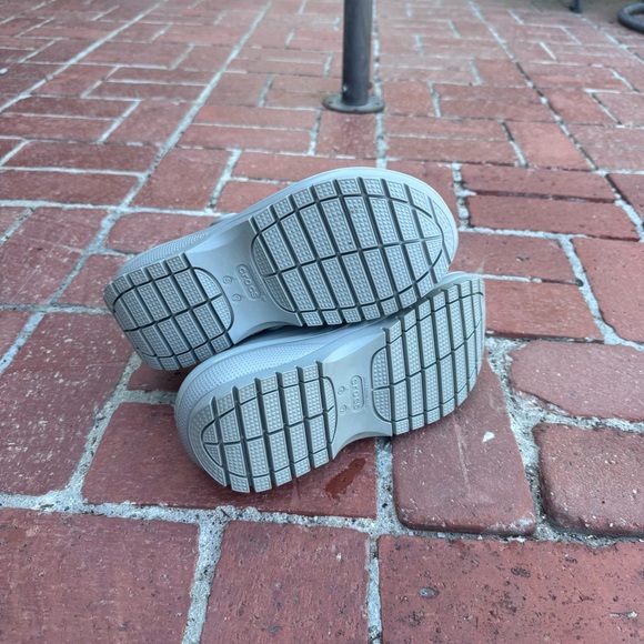 Crocs Mega Crush Gray Sandals - Picture 4 of 7